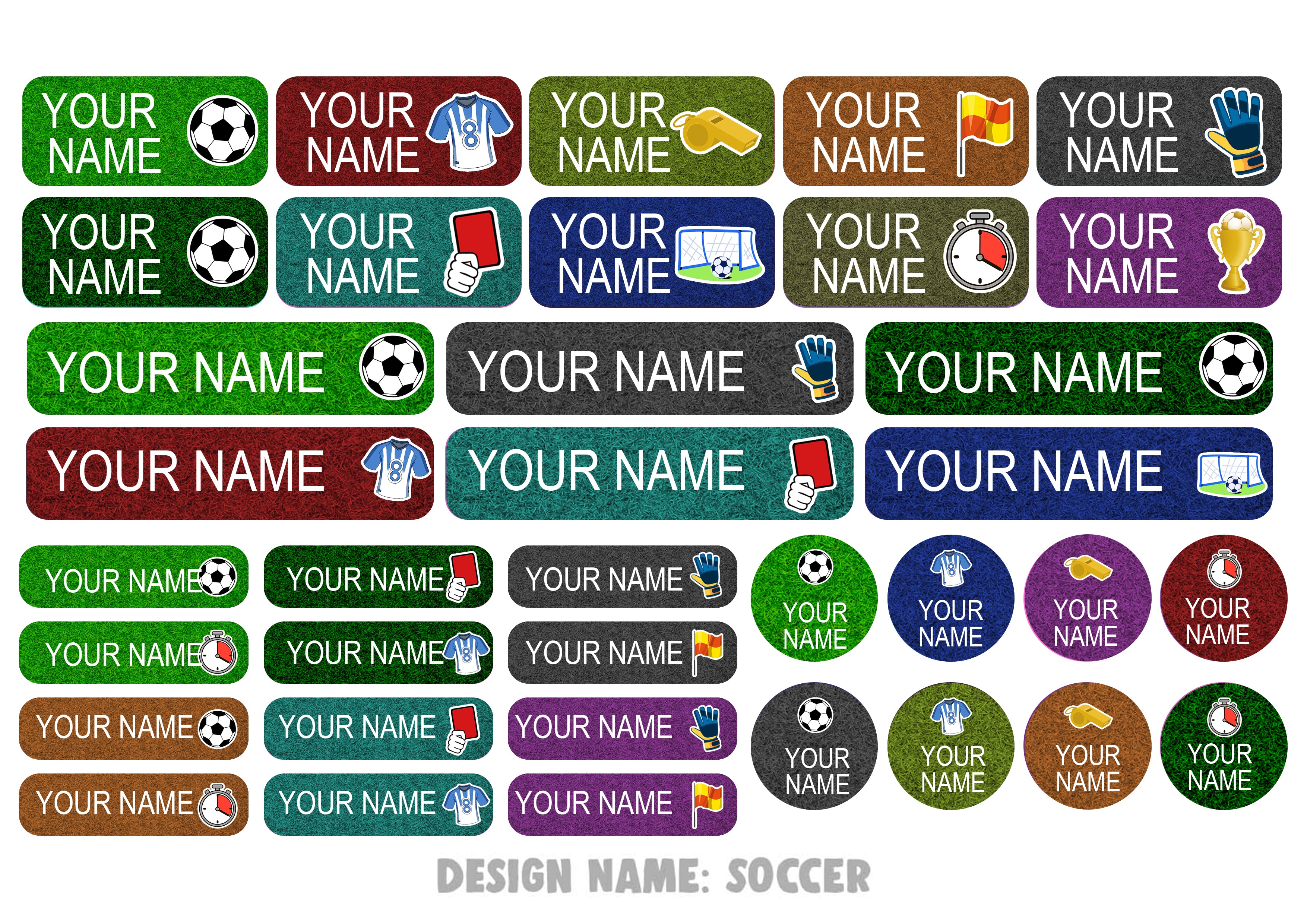 Assorted name stickers – Printoot.com