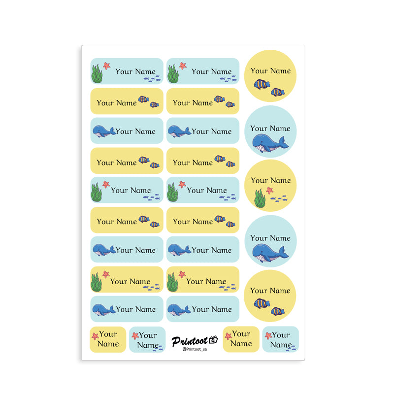 Sea Name stickers