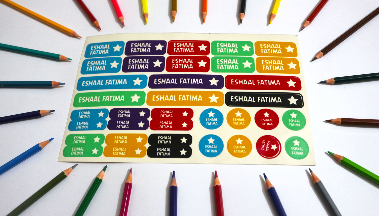 Name stickers